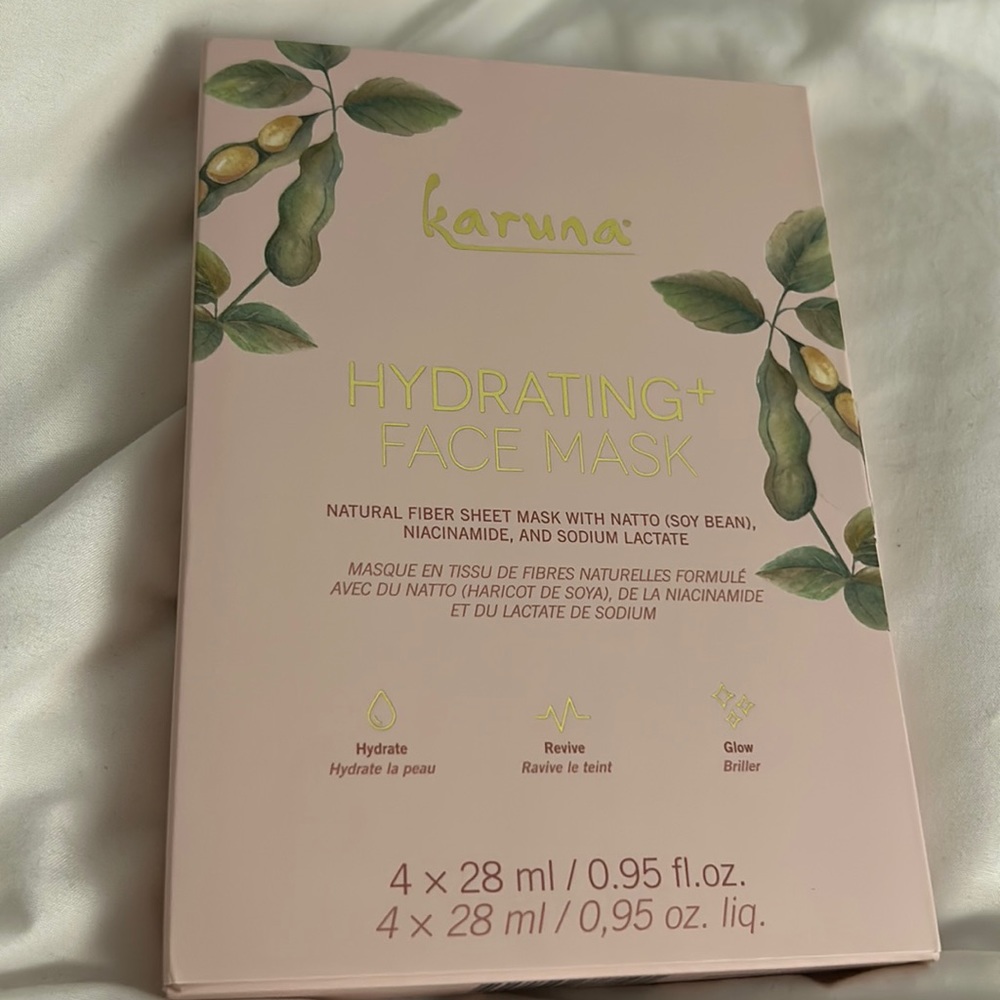 Karuna Hydrating face mask 4 X 28ml Brand NEW never opened!